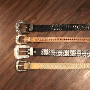 Western Bling, Crystal, And Sequin Belts- Medium - image 1